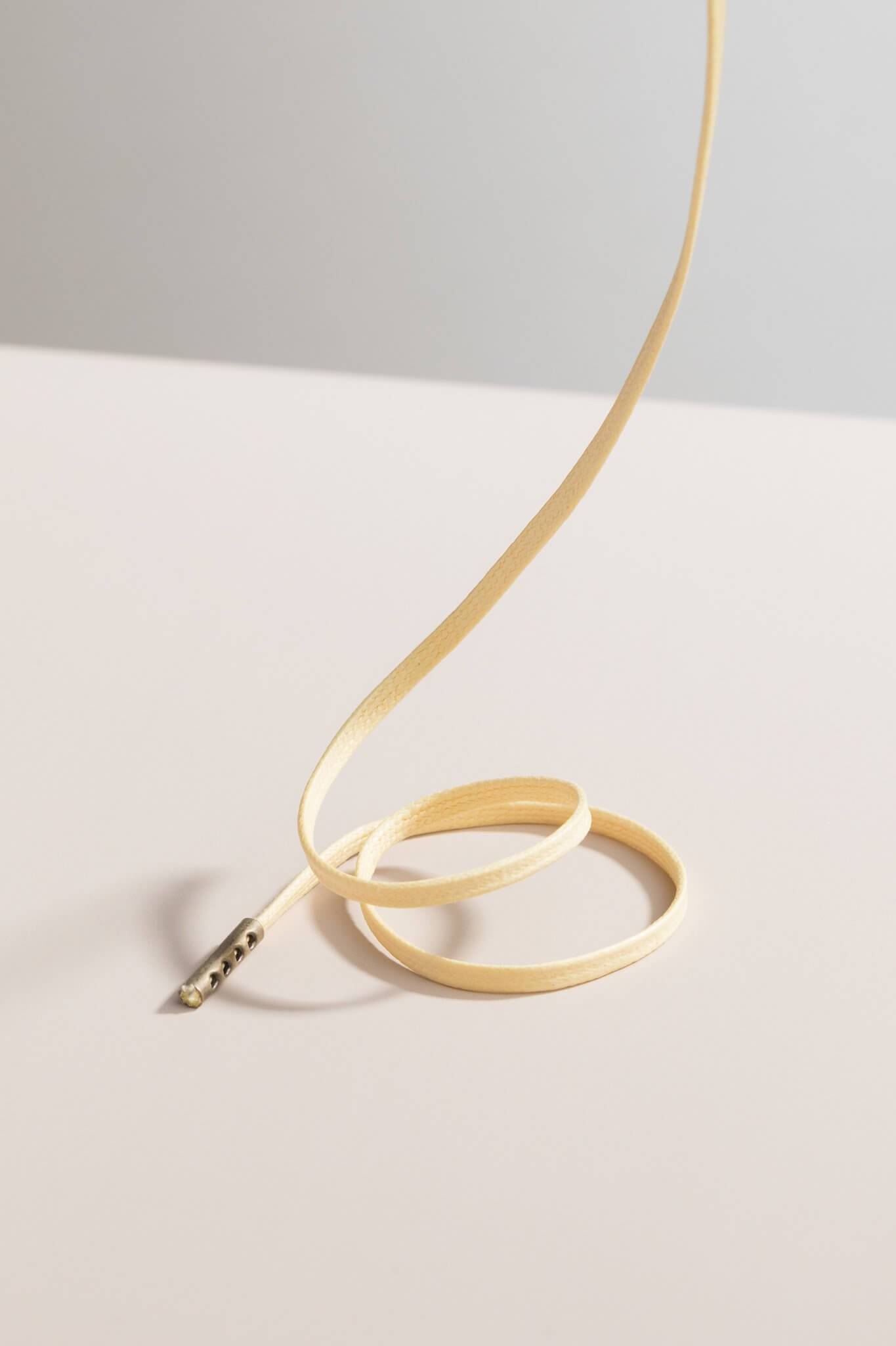 Chardonnay - 3mm Flat Waxed Shoelaces