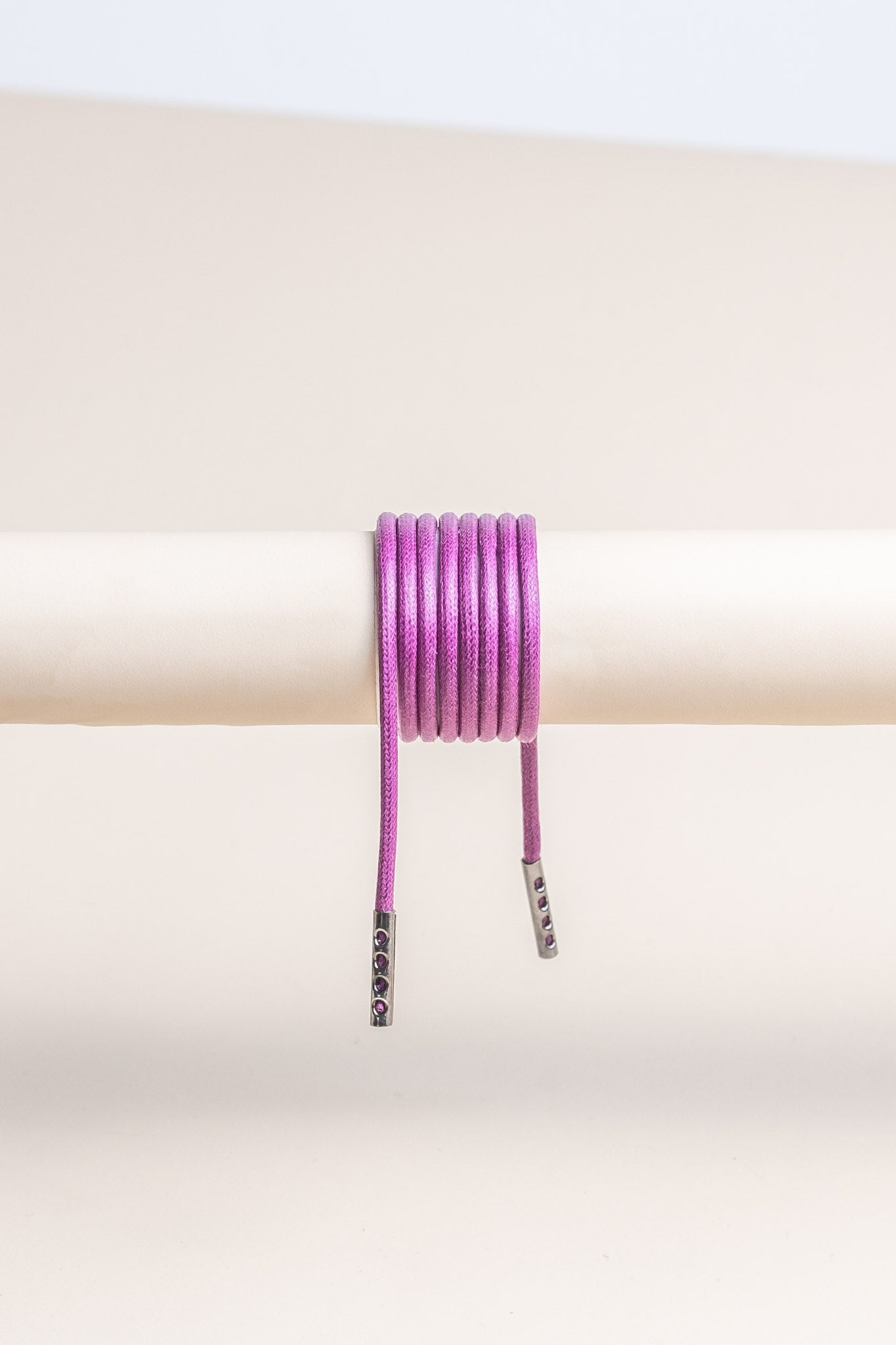Plum - Round Waxed Shoelaces | Senkels