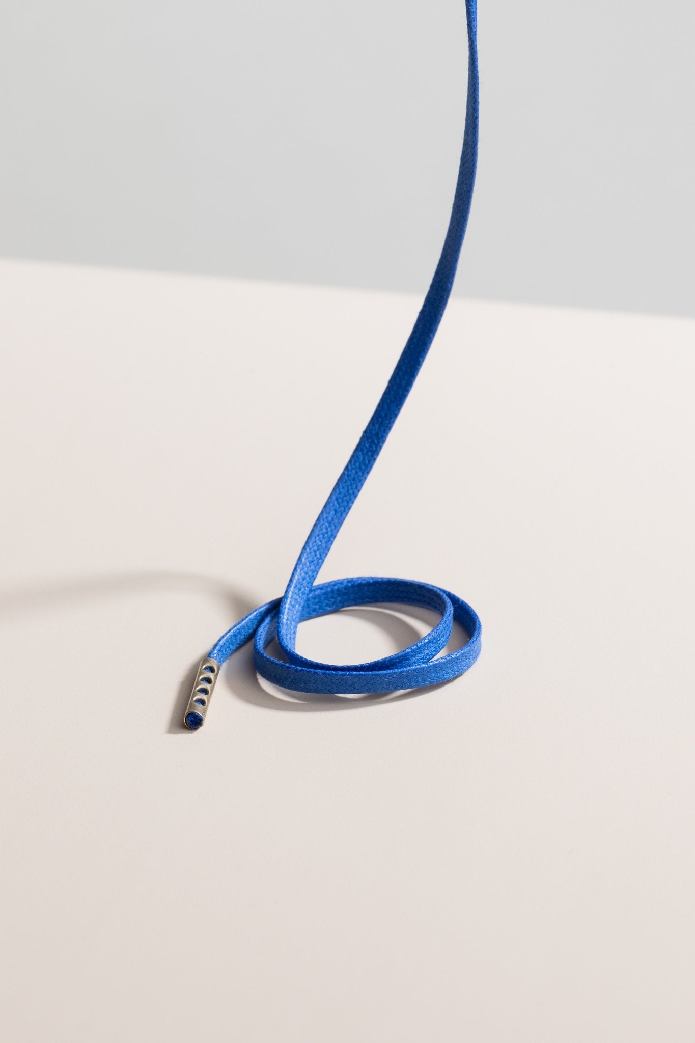 Sapphire Blue - 3mm Flat Waxed Shoelaces